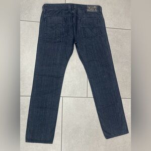 Diesel Men's Safado Denim Jeans Dark Blue Straight 36x32 Button Fly Retail $195